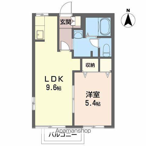 ディアスT&Y(1LDK/2階)の間取り写真