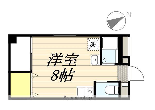 ライスランド2番館(ワンルーム/2階)の間取り写真