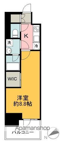 アルティジャーノディーズ狭山(1K/4階)の間取り写真
