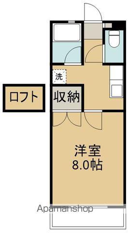 フレグランス青葉(1K/2階)の間取り写真