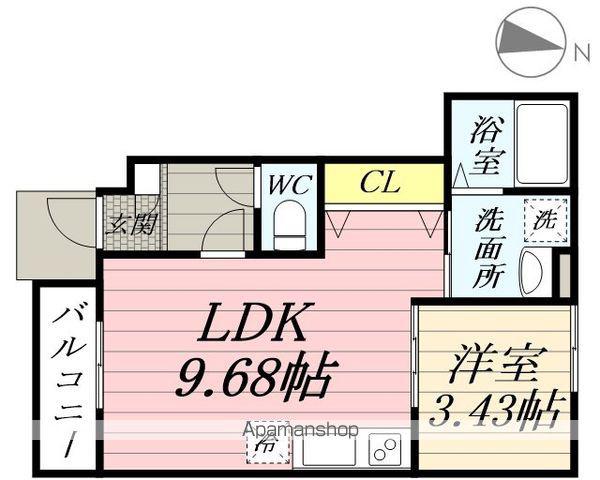 コンフィデンス白岡(1LDK/1階)の間取り写真