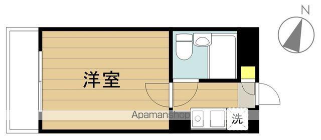 エマーユ戸田公園II(1K/4階)の間取り写真