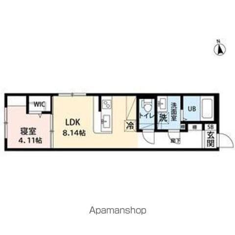 AMIRL PREMIER IMAIKE(1LDK/1階)の間取り写真