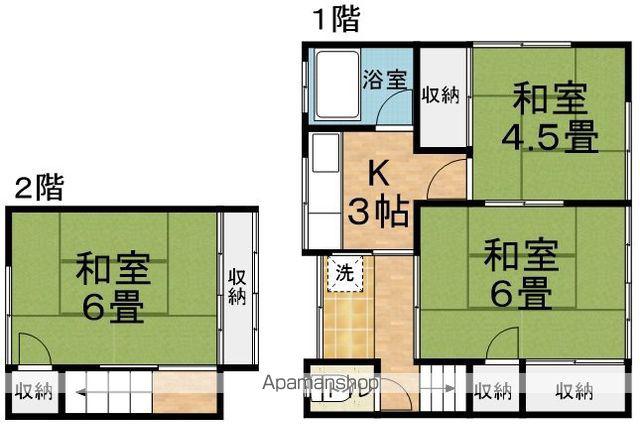 高宮中平賀アパート(3K/1階)の間取り写真