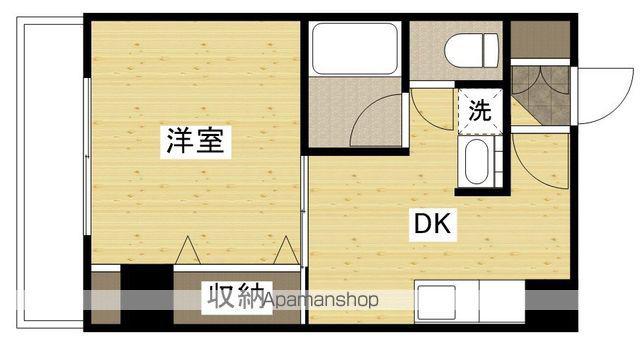 QUEELESEIKI(1DK/6階)の間取り写真