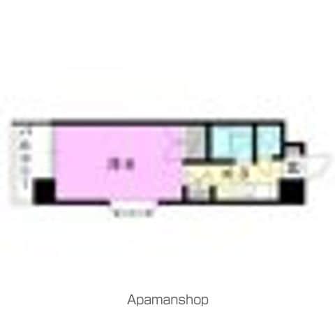 オクタワーズ松山道後(1K/7階)の間取り写真