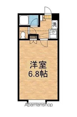 グリーンハウスB(1K/1階)の間取り写真