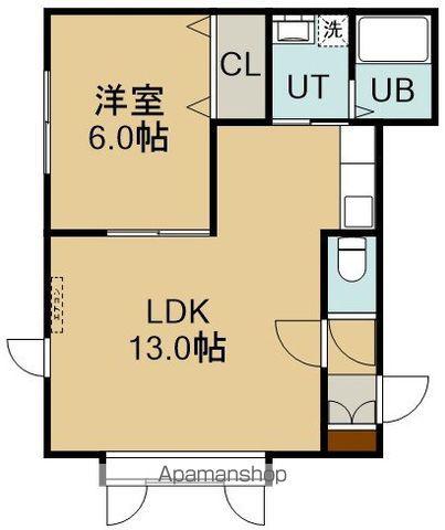 よつ葉マンション(1LDK/1階)の間取り写真
