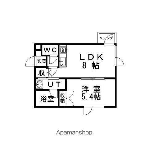 スプリングハイツ(1LDK/1階)の間取り写真