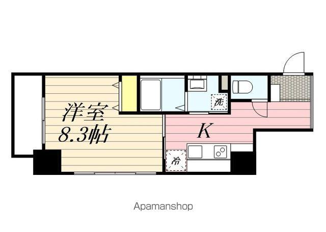 千葉中央・大庄マンション(1K/4階)の間取り写真