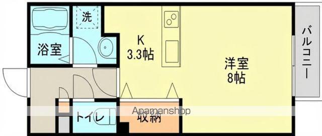 ハイツエイト1(1K/1階)の間取り写真