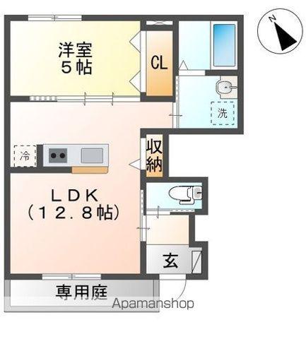 シェルル キクエイ(2LDK/2階)の間取り写真