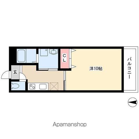 加藤ビル(1K/2階)の間取り写真