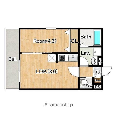 ジーメゾン柏西原(1LDK/1階)の間取り写真