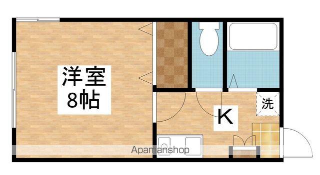 サンロイヤルすみれ野(1K/1階)の間取り写真