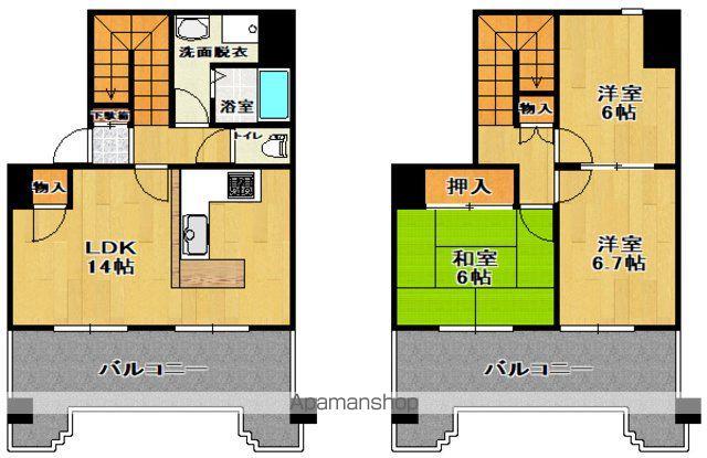アルページュ(3LDK/2階)の間取り写真