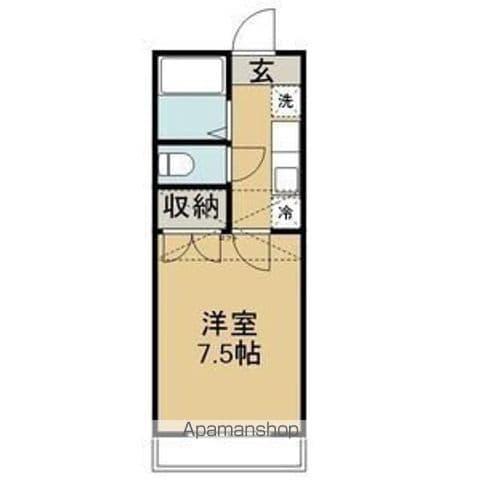 ウィンミルNO6(1K/2階)の間取り写真