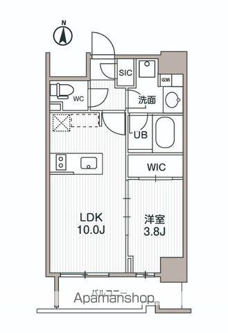 シーズンフラッツ両国サウス(1LDK/9階)の間取り写真