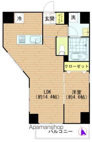 アリーチェ中野野方(1LDK/5階)の間取り写真