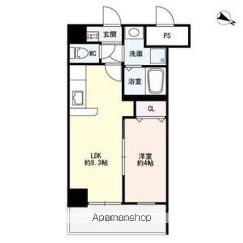 BLEZIO3(1LDK/2階)の間取り写真