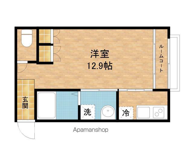 プール・トゥジュールⅡ(1K/2階)の間取り写真