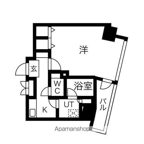 EFFORT-Ⅱ(1K/3階)の間取り写真