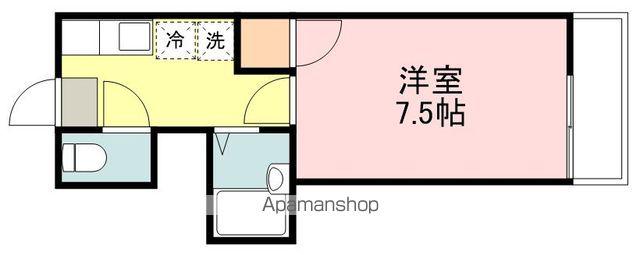 モリヤハイツ(1K/1階)の間取り写真