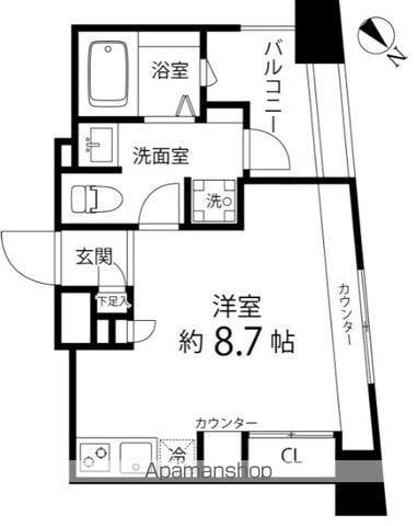 レニール本駒込(ワンルーム/5階)の間取り写真