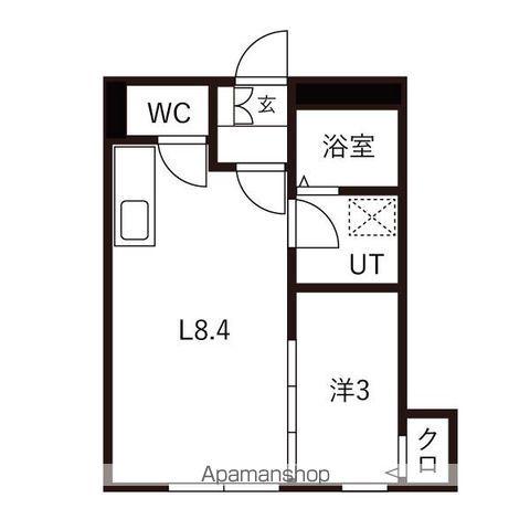 GRAND MAISON K(1LDK/3階)の間取り写真