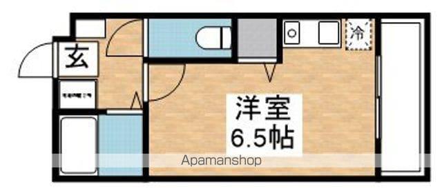 リック六本松(ワンルーム/3階)の間取り写真
