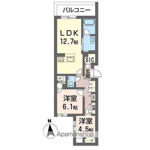 メゾン ボヌール(2LDK/2階)の間取り写真