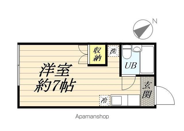 メゾン・ド・ネージュ戸塚(ワンルーム/1階)の間取り写真