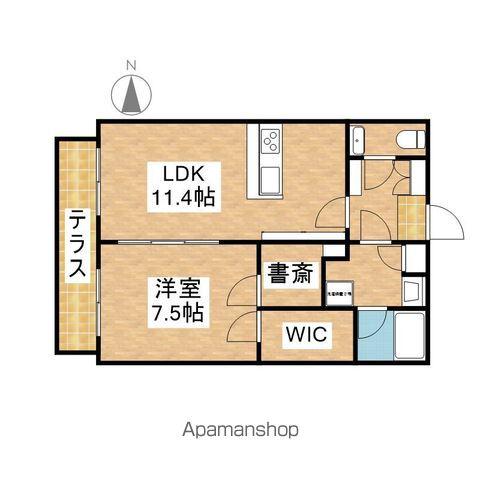 QUADOR NOIE 池下(1LDK/1階)の間取り写真