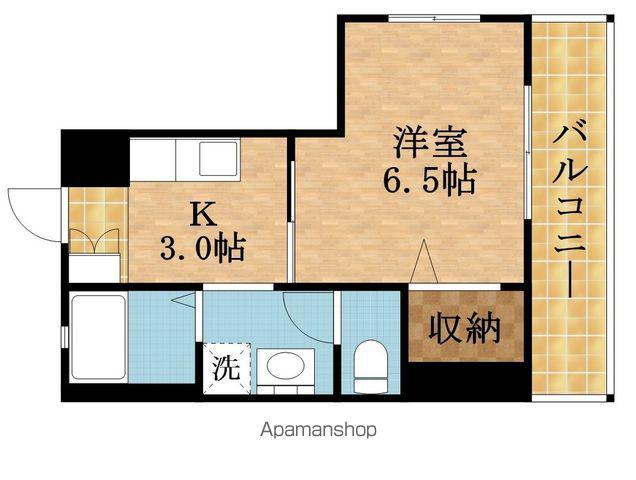 メゾン8Eユイッテム(1K/2階)の間取り写真