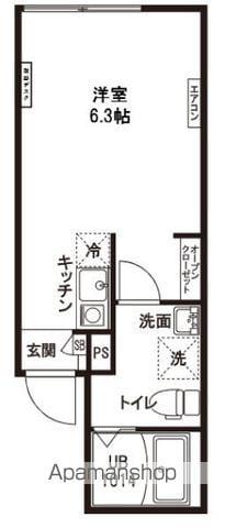レピュア王子神谷レジデンスⅡ(ワンルーム/2階)の間取り写真