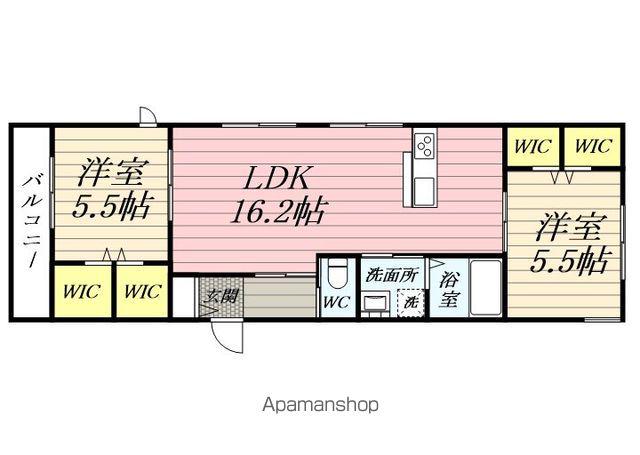 サニーコート戸塚(2LDK/2階)の間取り写真