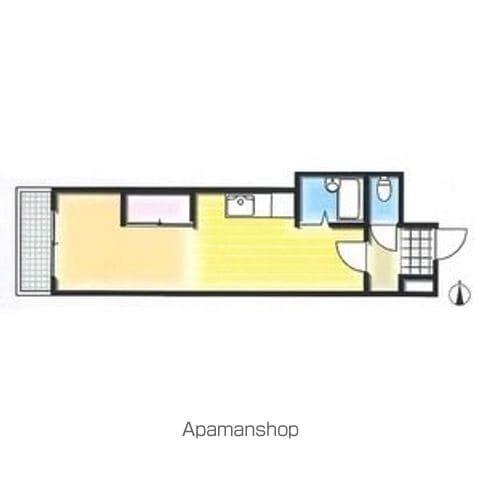 オクタワーズ野幌イーストタワー(ワンルーム/6階)の間取り写真