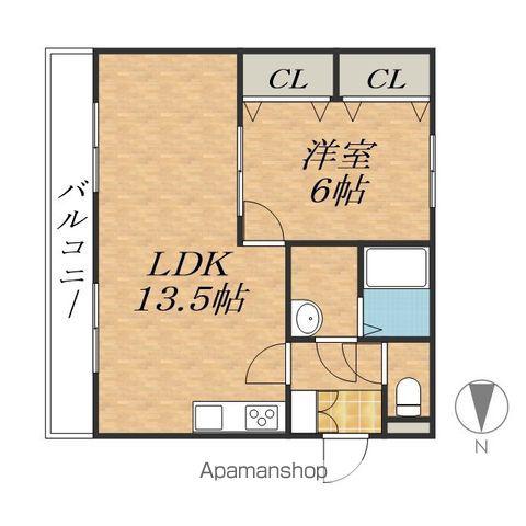 リバティホライゾン(1LDK/2階)の間取り写真