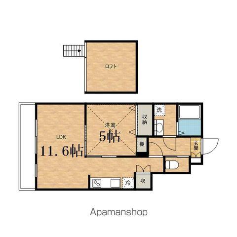 パークアレイ(1LDK/1階)の間取り写真