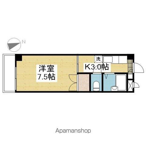 R4 マンション(1K/2階)の間取り写真