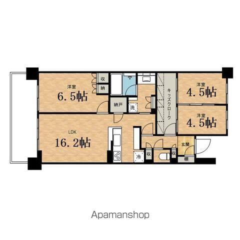 クレヴィア豊田多摩平の森RESIDENCE(3LDK/9階)の間取り写真