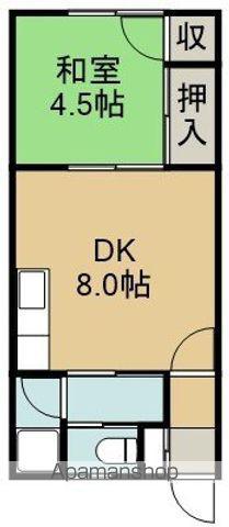 えすぱーB(1DK/1階)の間取り写真