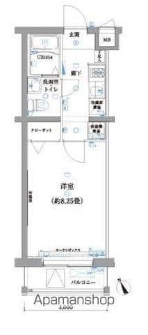 エスパシオ西高島平(1K/2階)の間取り写真