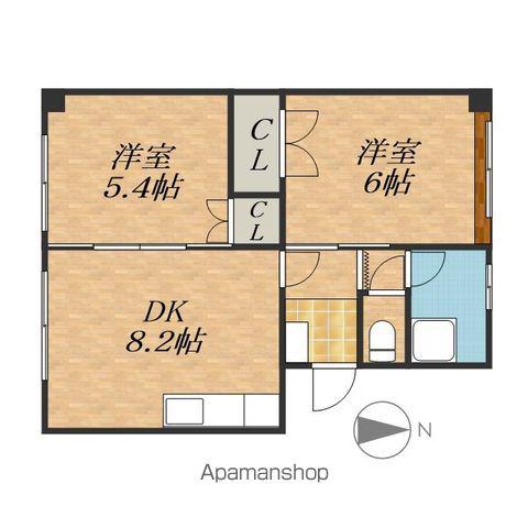 松井ハイツ(2DK/3階)の間取り写真