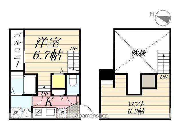 フォラートル(ワンルーム/1階)の間取り写真