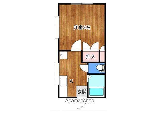 アミティ(1K/1階)の間取り写真