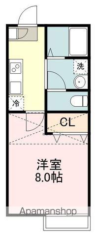 ブルーリーフⅡ(1K/2階)の間取り写真