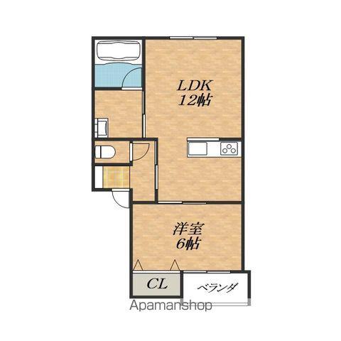 R SQUARE(1LDK/3階)の間取り写真