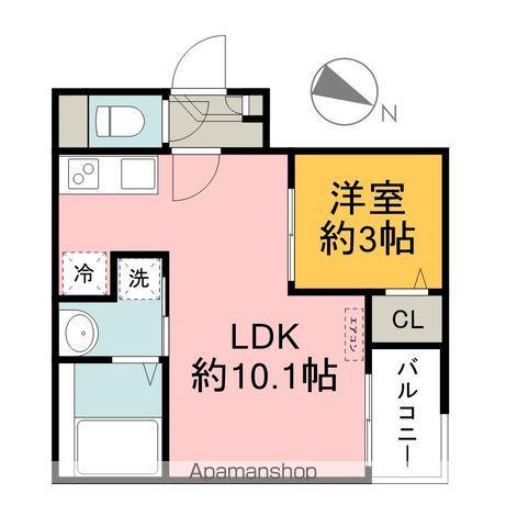 JACK UNOKIⅡ(1LDK/3階)の間取り写真