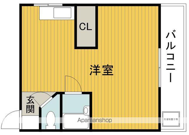 サンハイツ(ワンルーム/2階)の間取り写真